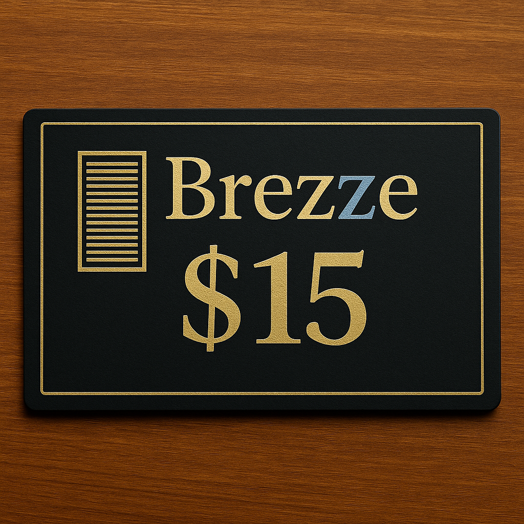 GIFT CARD ($15)